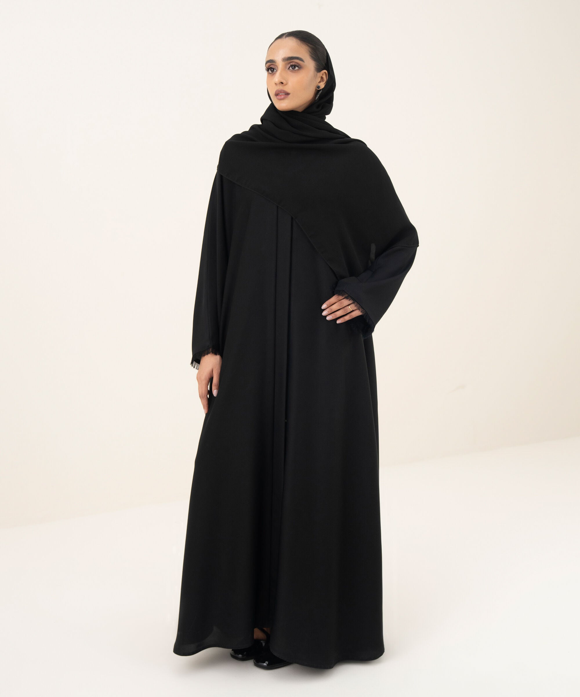 Button Through Kimono Abaya