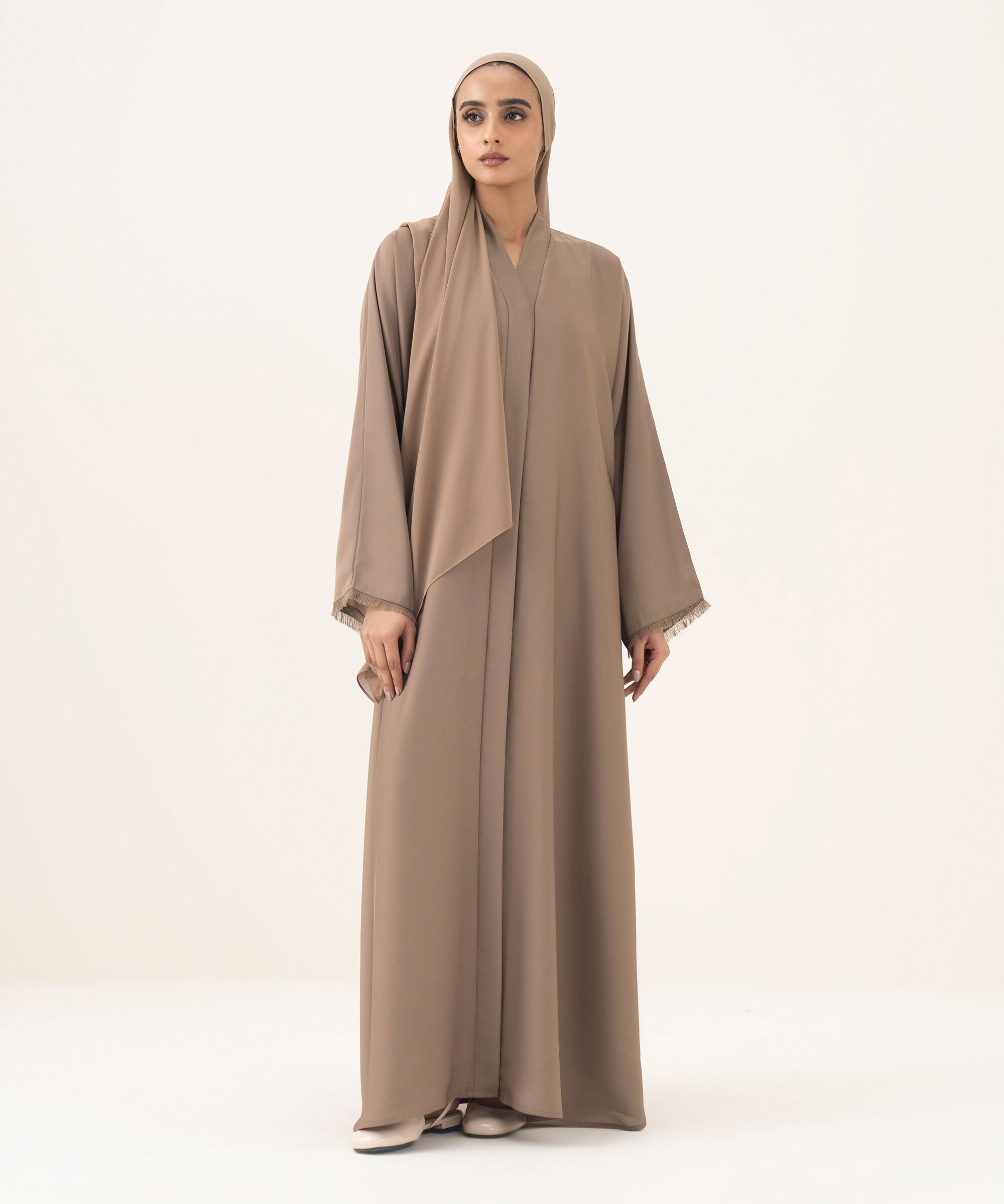 Button Through Kimono Abaya