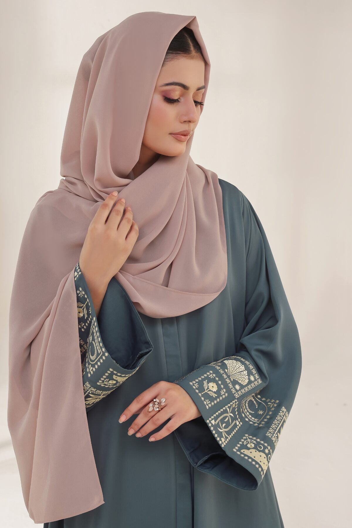 Cavern Pink Georgette Hijab