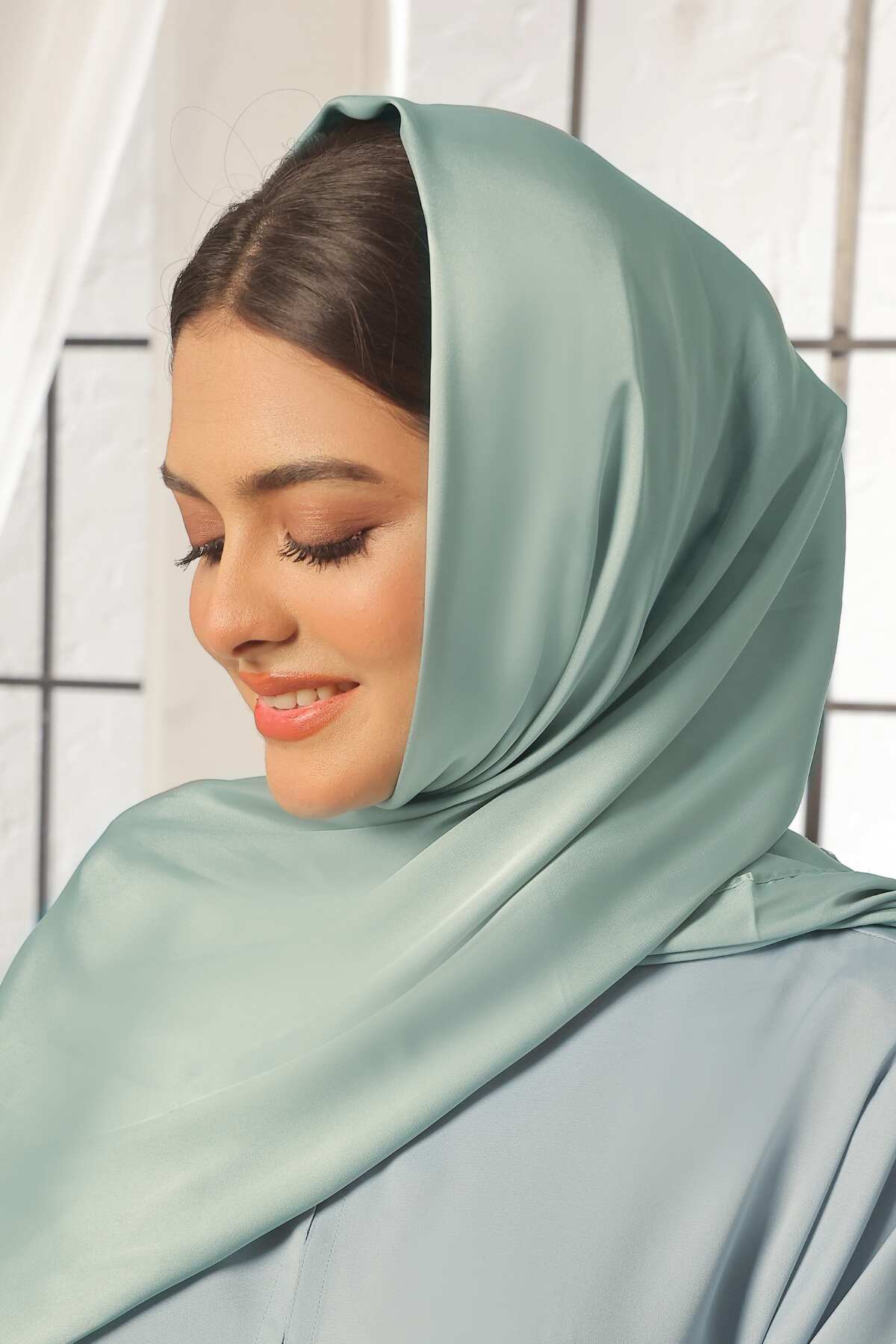 Gum Leaf Silk Hijab