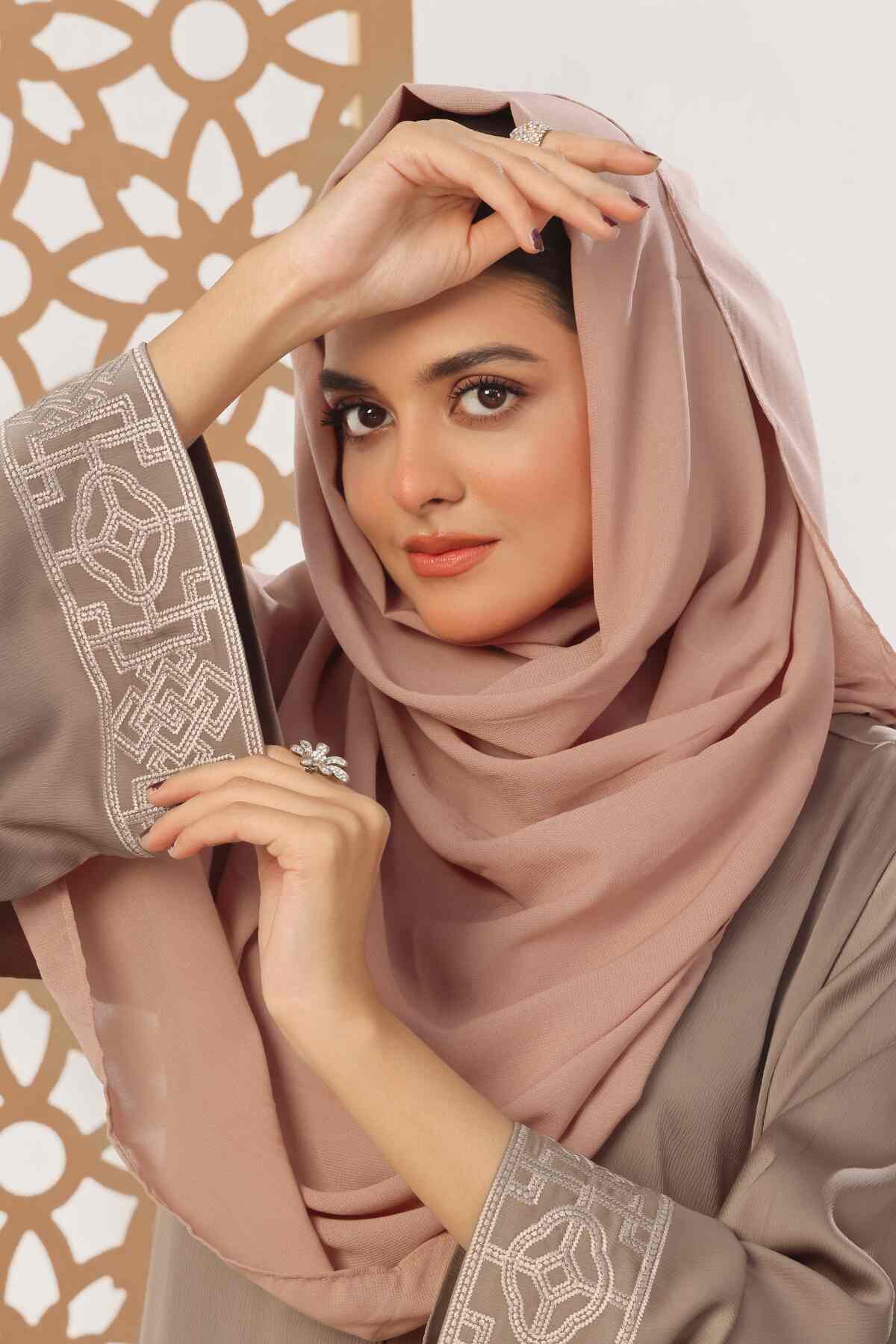Pale Taupe Georgette Hijab